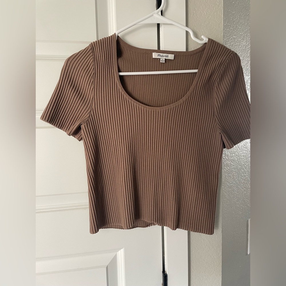 Madewell Scoop Neck Short Sleeve Top